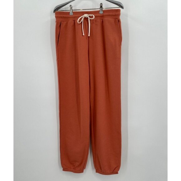 Madewell Classic Sweatpants - Sweet Dahlia - Size M Elastic Waist Drawstring NWT - Picture 1 of 5